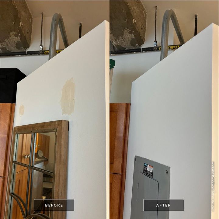 Drywall repair before painting, a Maple City Painters project