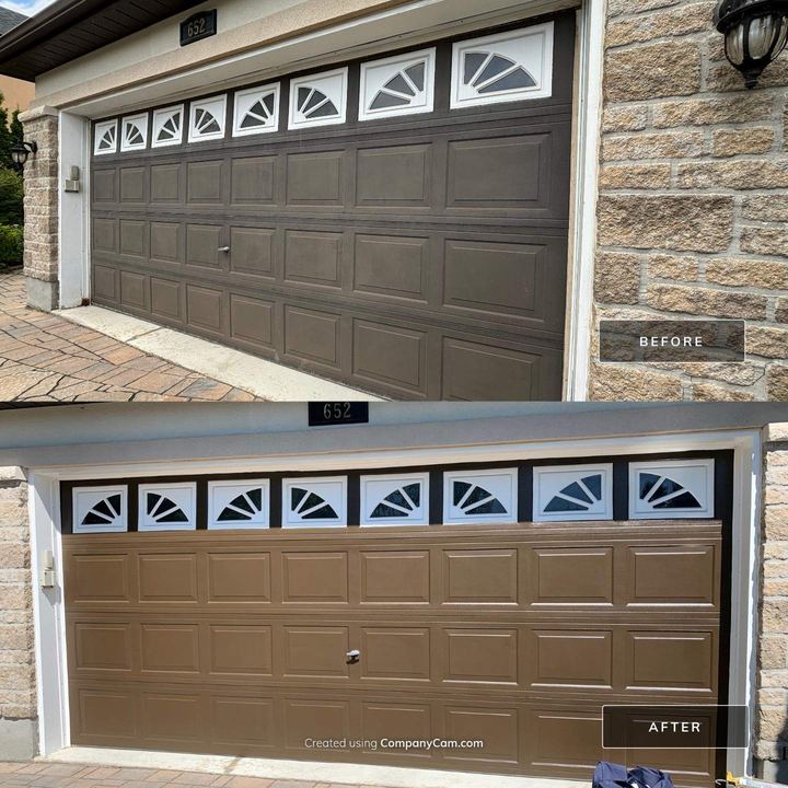 Garage door repaint, a Maple City Painters project